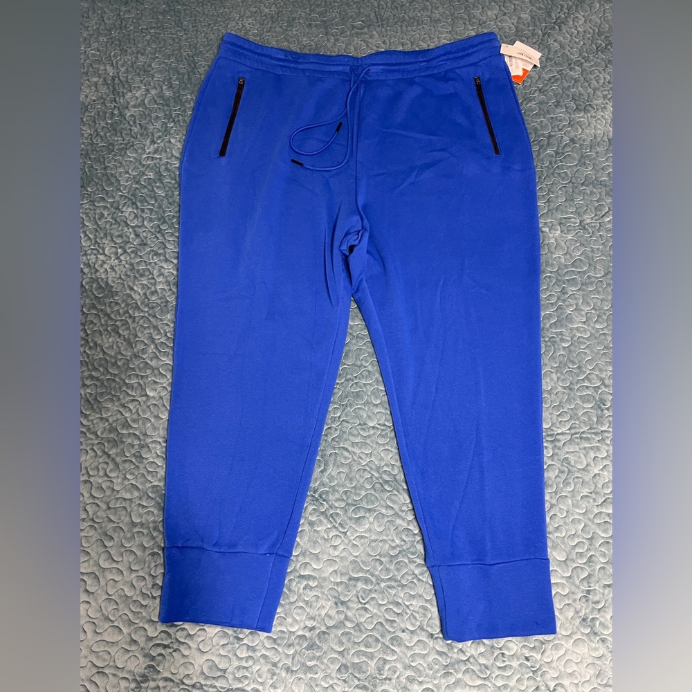 Sports Illustrated Women’s Slim Jogger Pants NWT! Size 2X Blue Drawstring